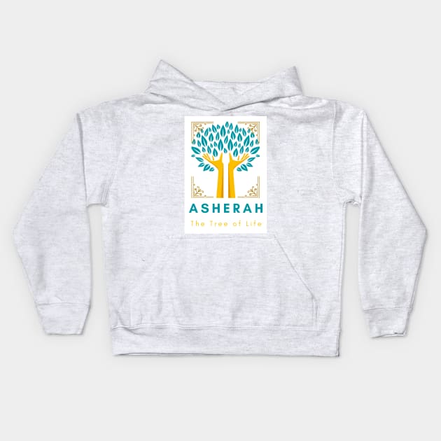 Goddess Asherah: The Tree of Life Kids Hoodie by RainbowStudios